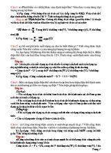 Đề cương ôn thi học kỳ 1 môn Vật lý Lớp 9